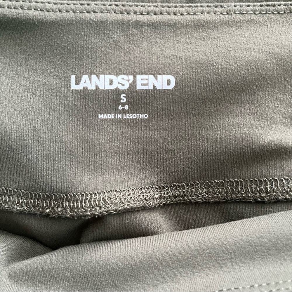 Lands’ End moss green pull on lounge pants leggings size Small - Picture 7 of 8